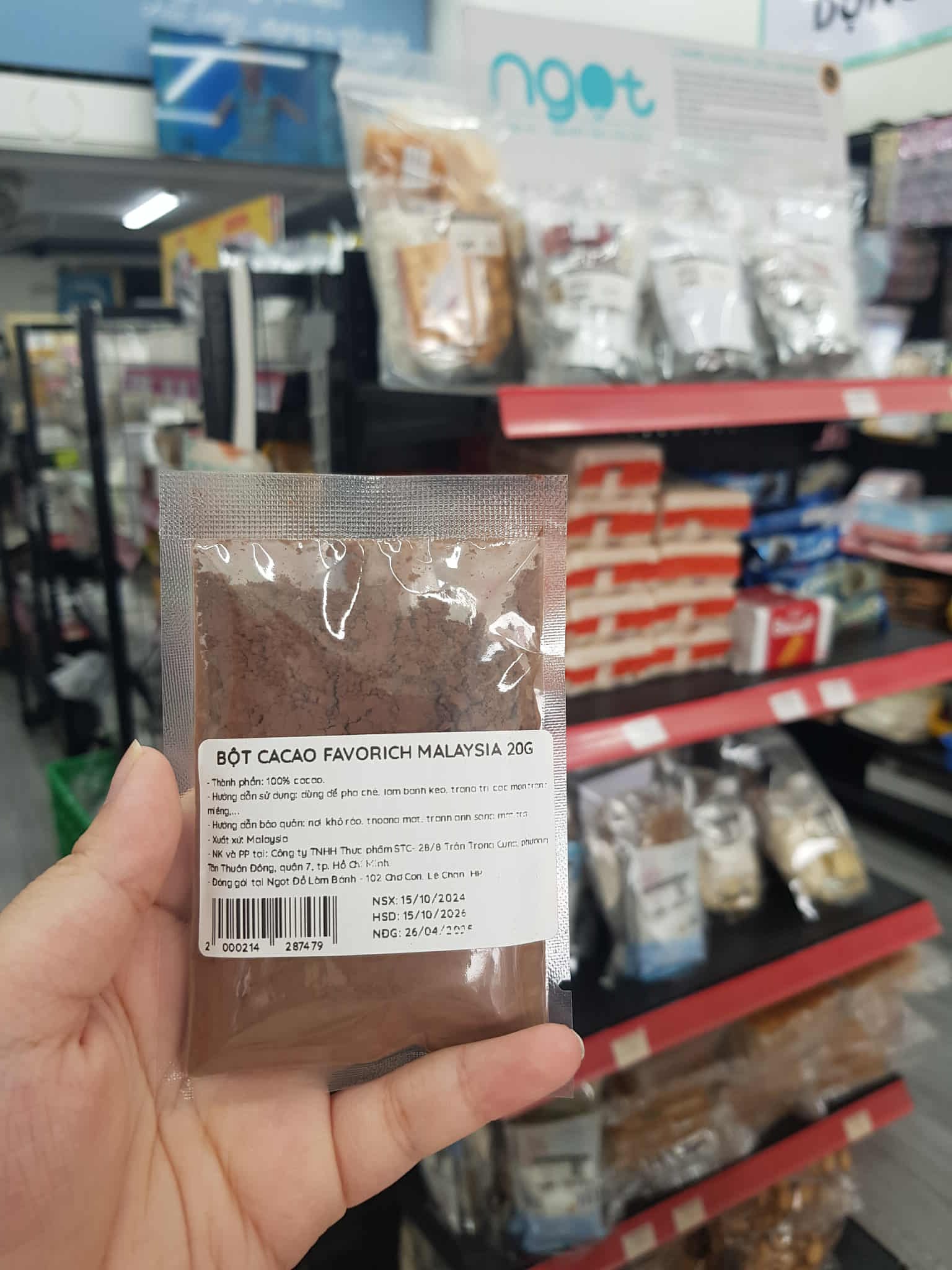 Bột Cacao Favorich Malaysia - 20g