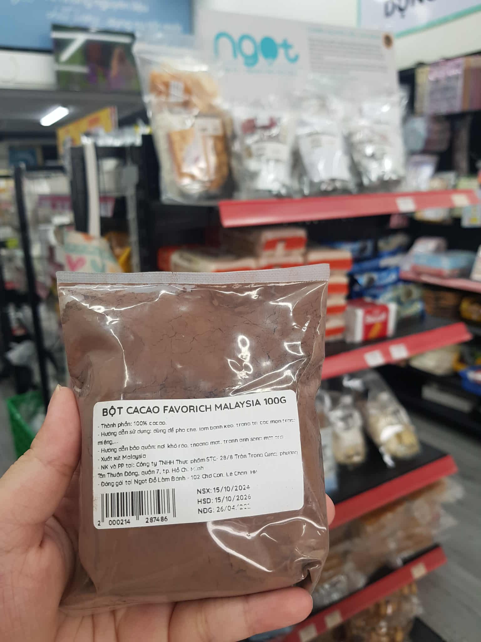 Bột Cacao Favorich Malaysia - 100g