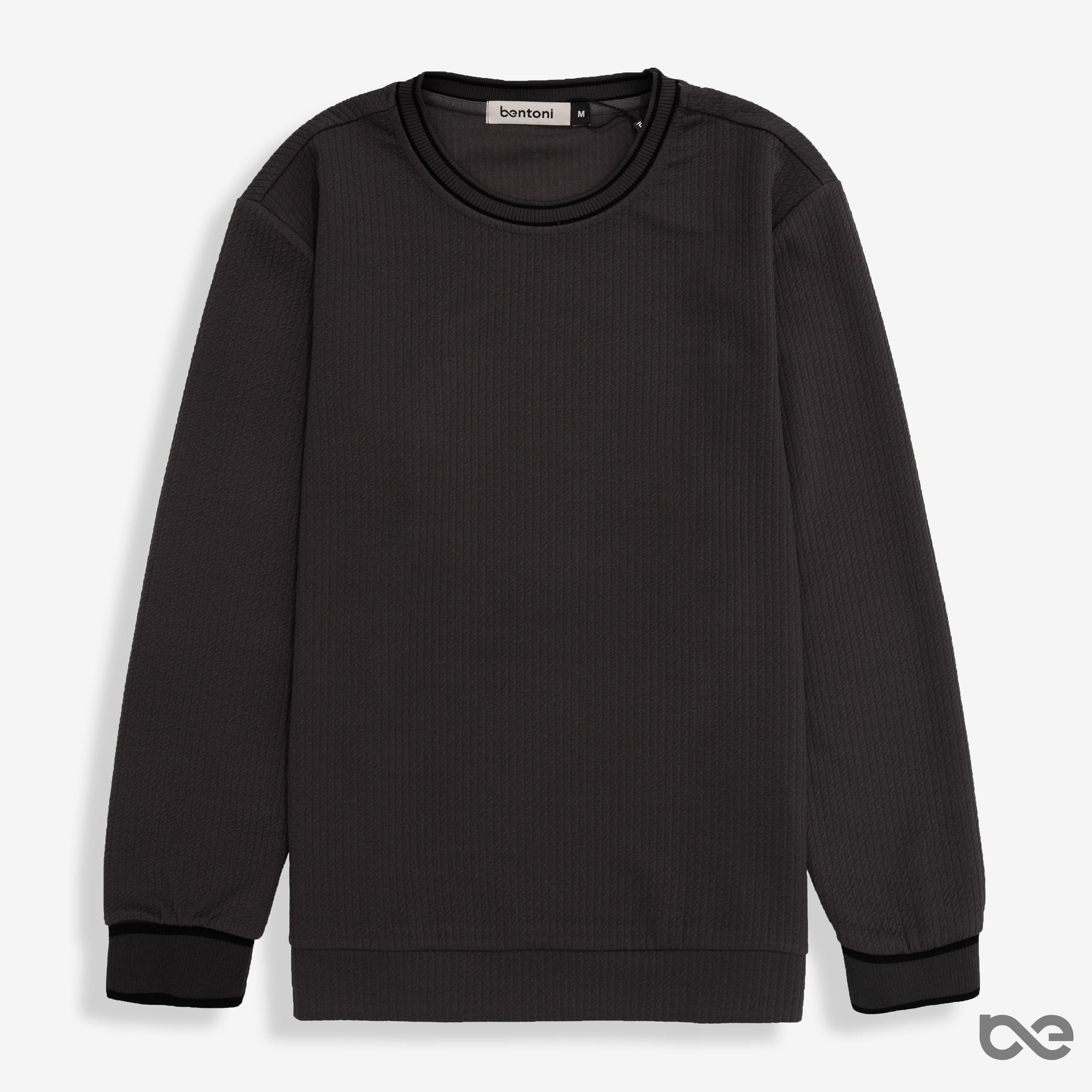 Basic Wool Sweater 2.0 | Xám viền đen