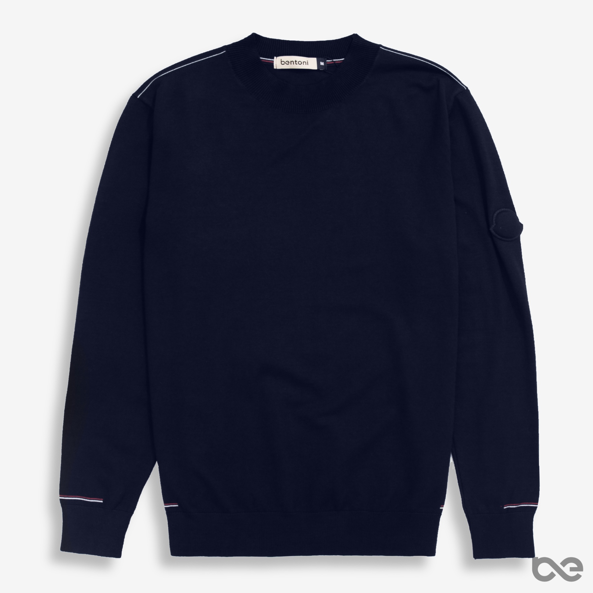Line Sweater | Xanh than kẻ đỏ trắng - FS
