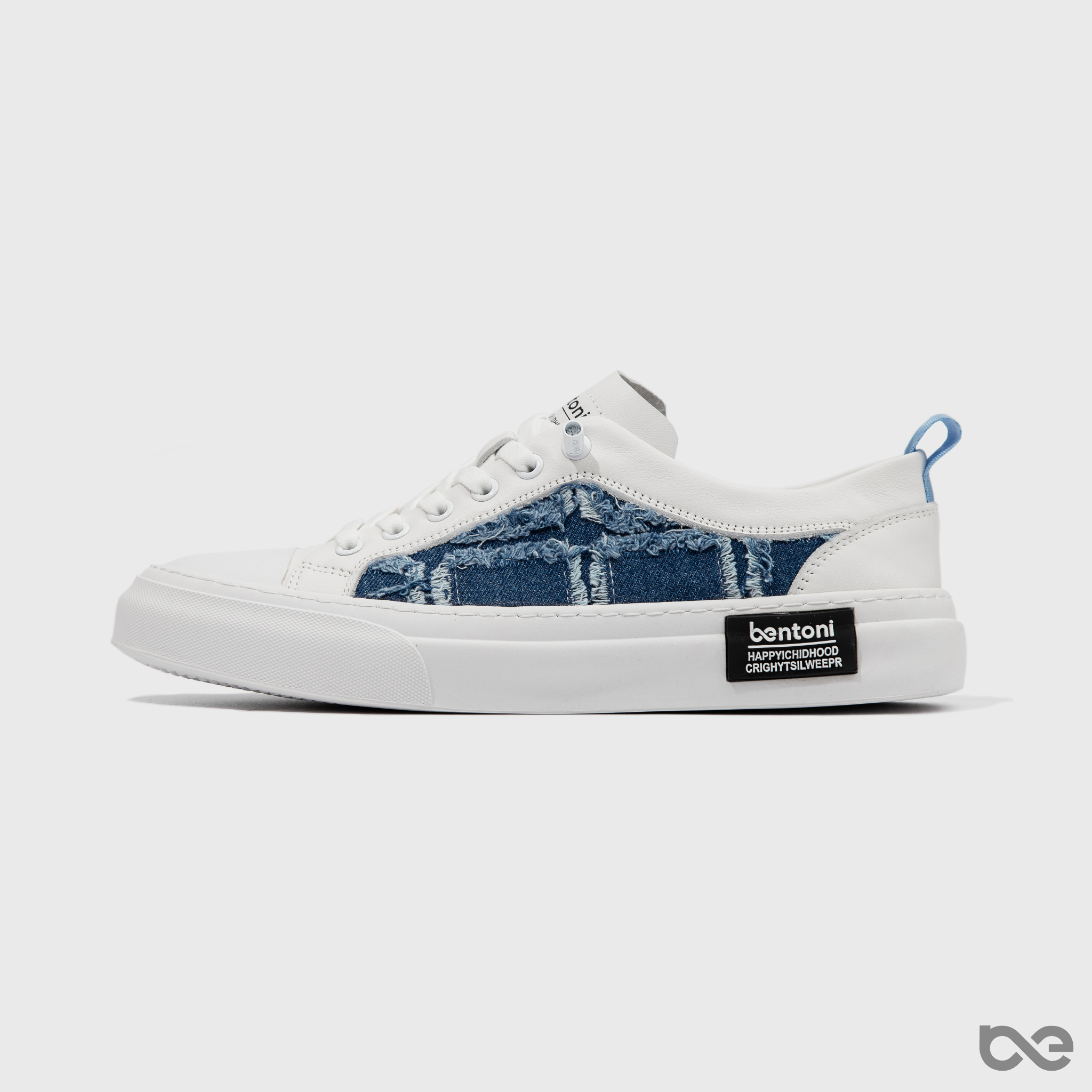Denim Sneakers | Trắng phối vải bò xanh