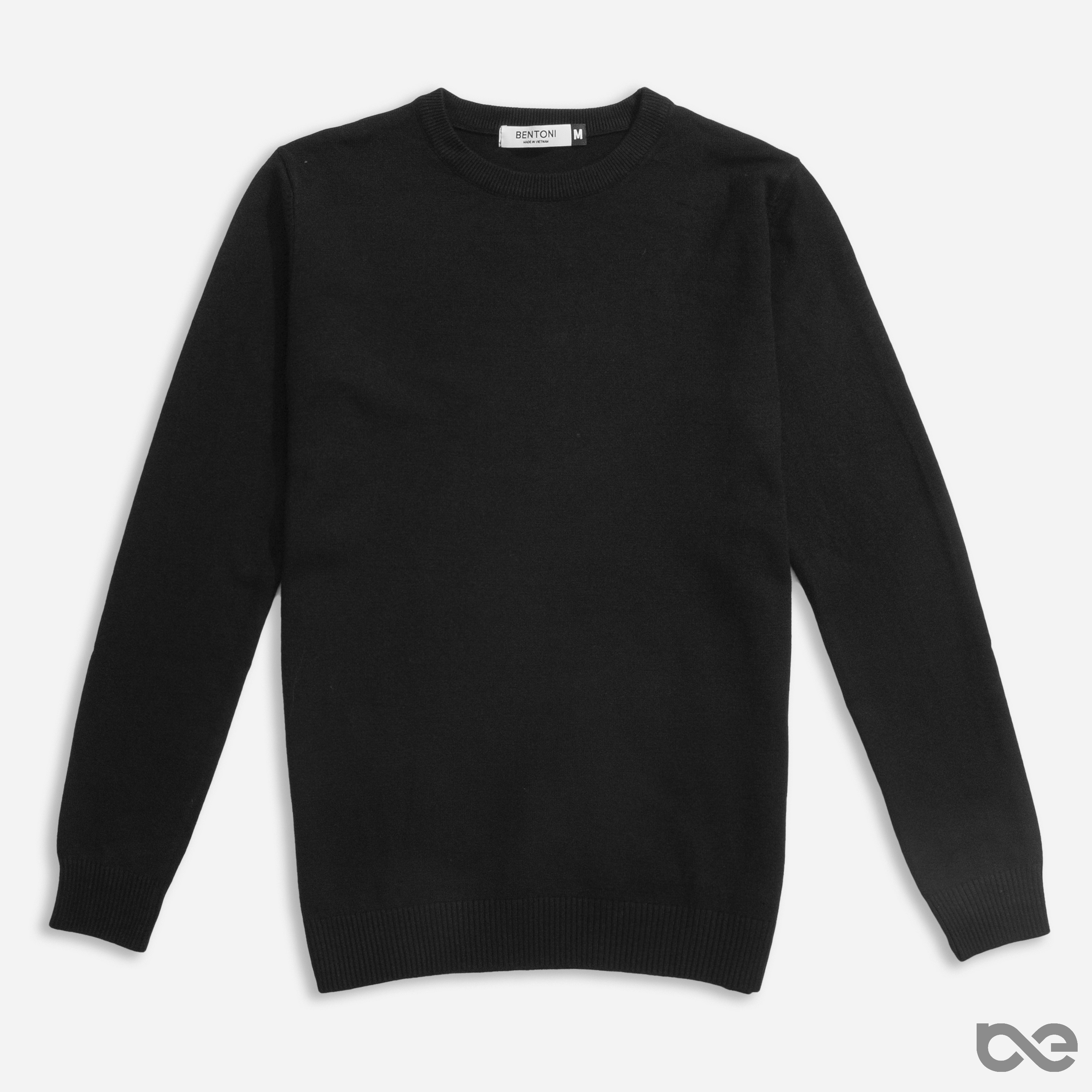Knit Sweater | Len đen trơn