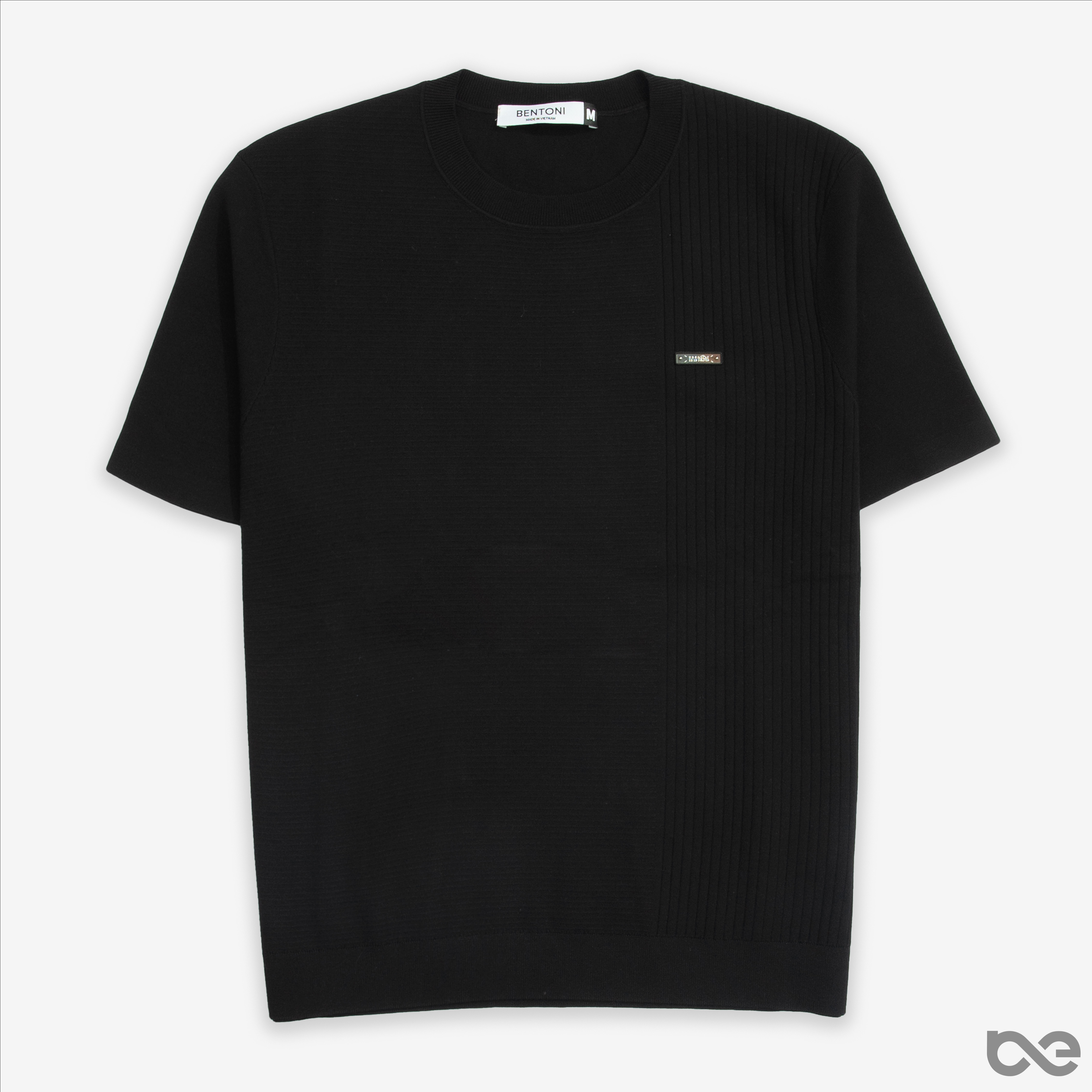 Echo Tee | Len đen vân ngang dọc logo chữ nhật