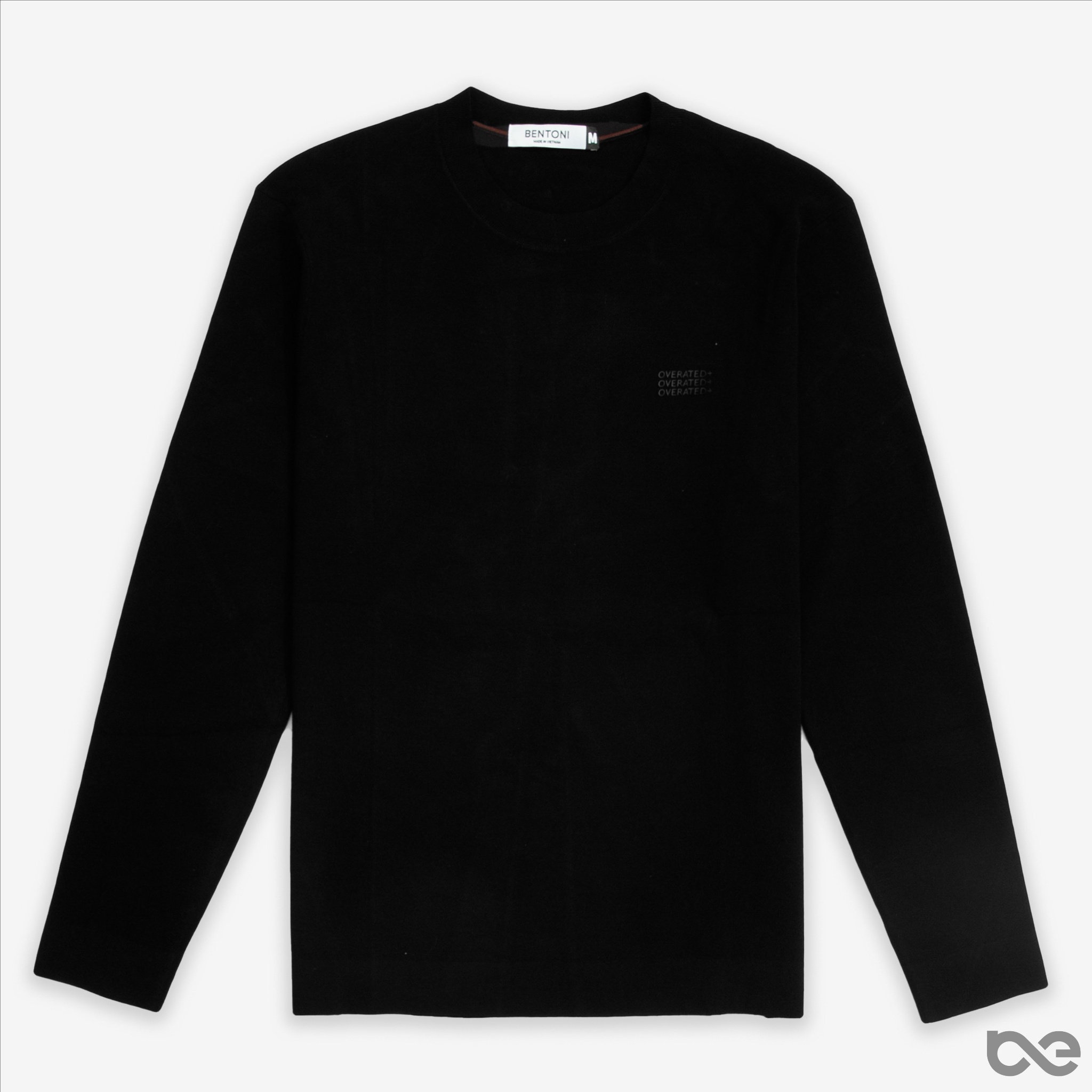 Overated Sweater | Len mỏng đen
