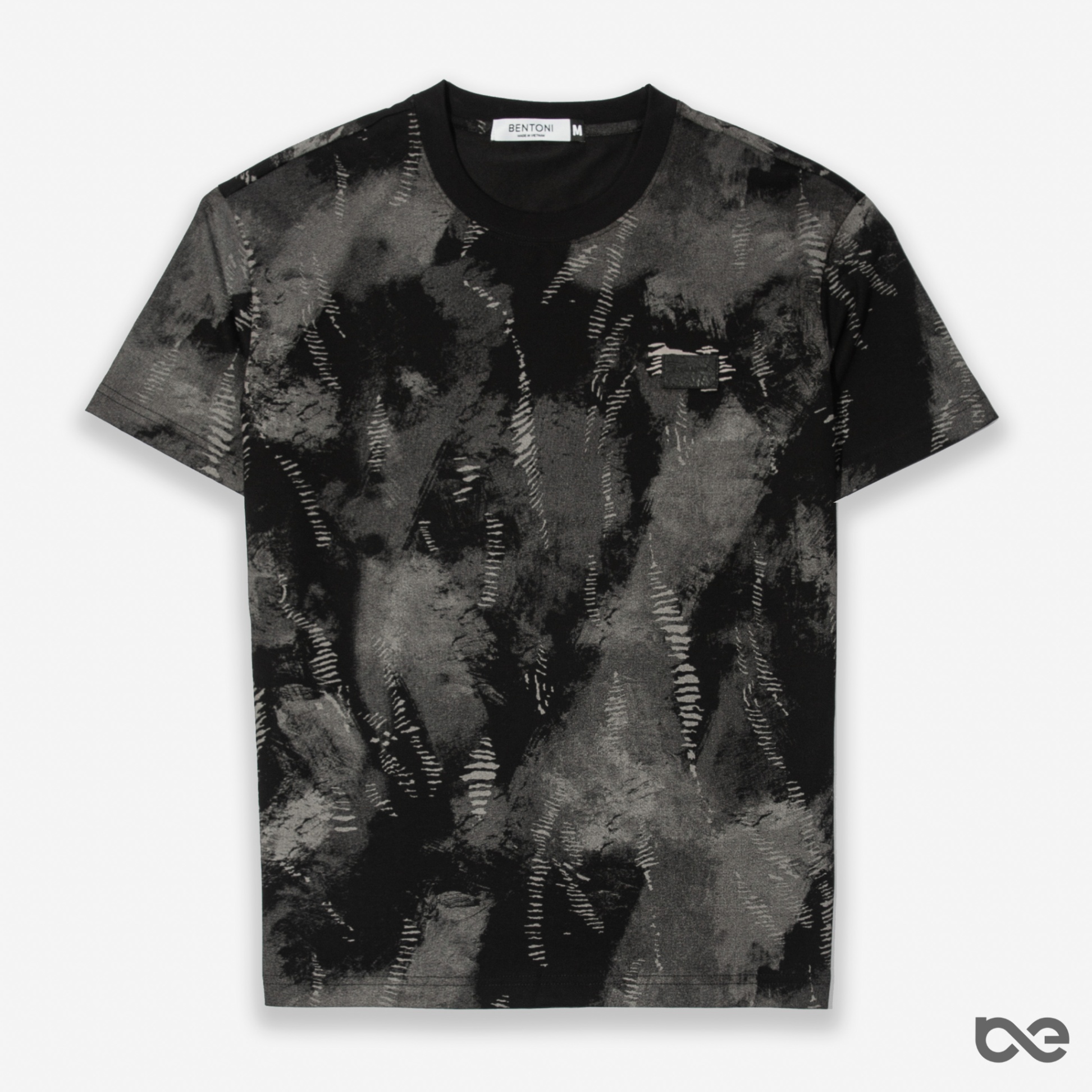 Stray Tee | Đen loang xám