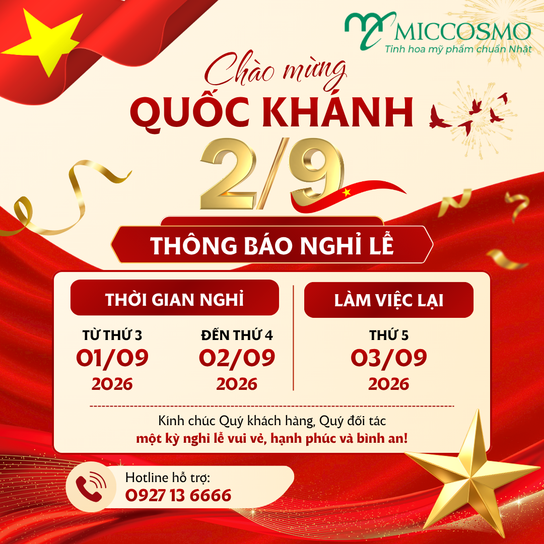 Thông báo lịch nghỉ lễ Quốc khánh 2/9/2026