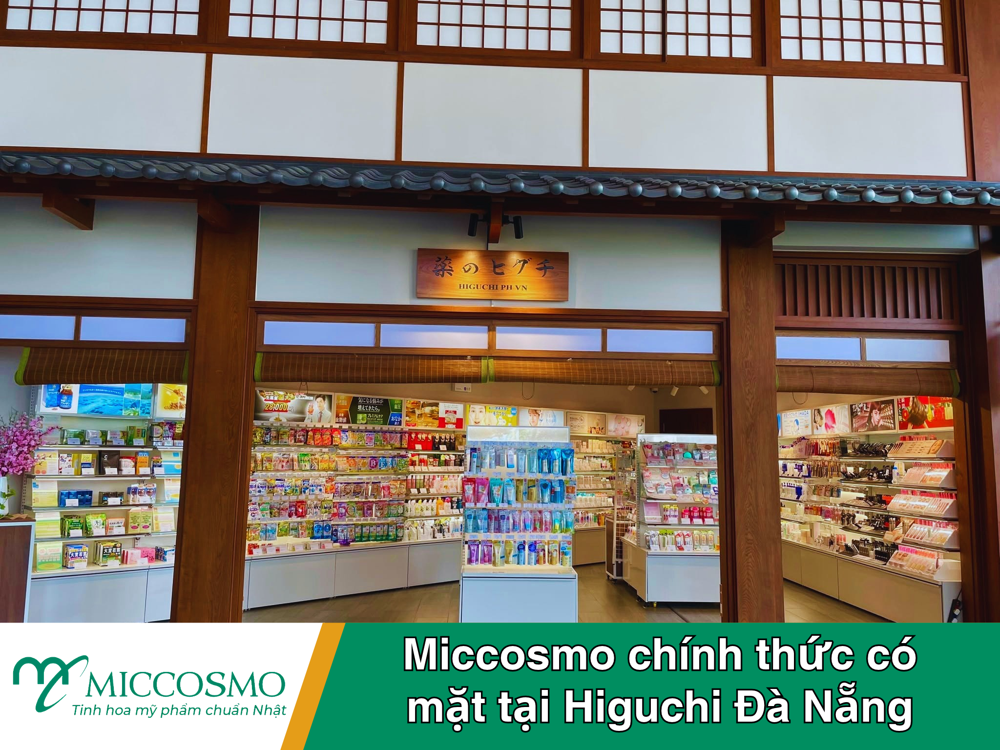 Miccosmo chính thức có mặt tại Higuchi Đà Nẵng – Thêm điểm trải nghiệm mỹ phẩm nội địa Nhật Bản chính hãng