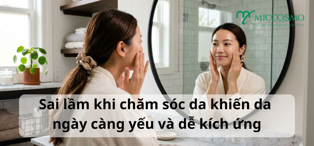Sai lầm khi chăm sóc da khiến da ngày càng yếu và dễ kích ứng