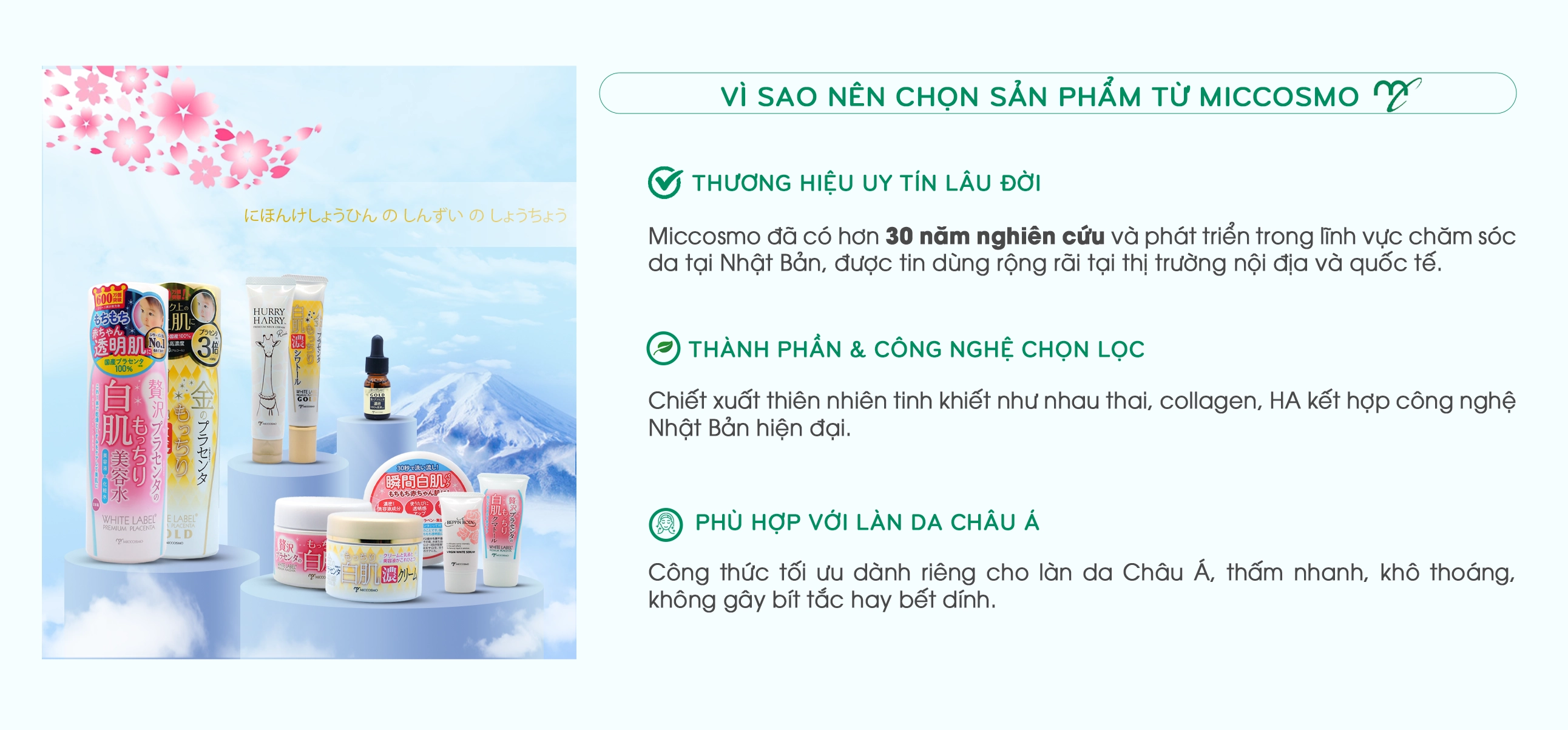 Lí do vì sao chọn Miccosmo