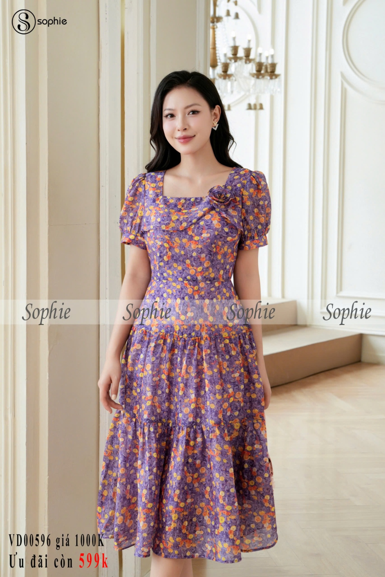 Váy đầm SVD00596 Hoa