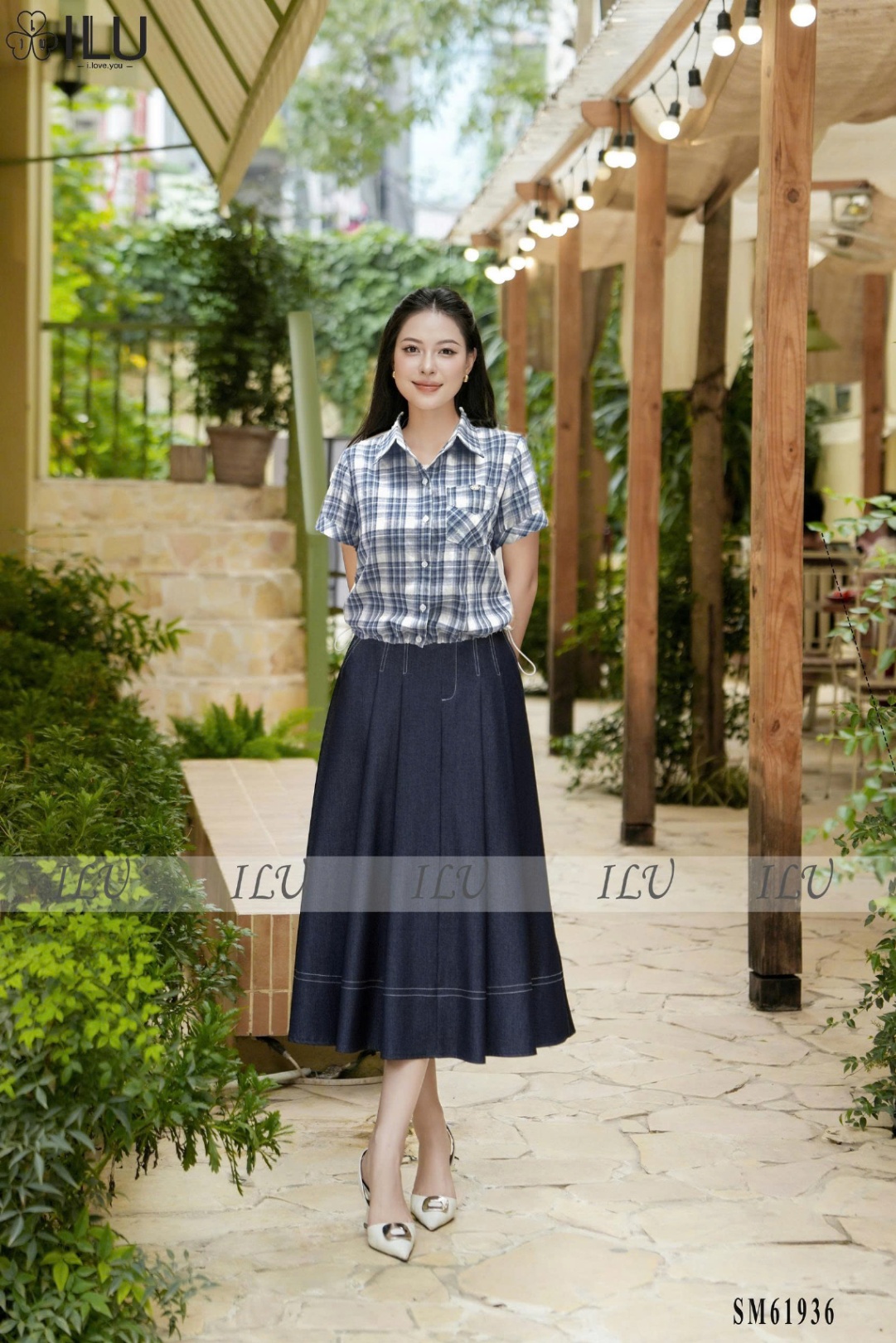 Sơ mi ISM61936 Kẻ