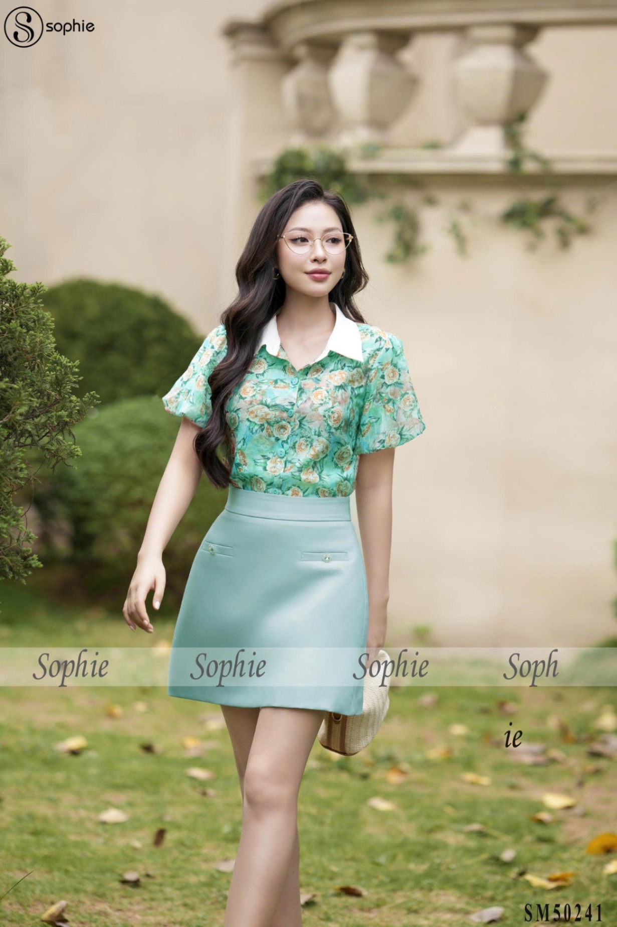 Sơ mi ISM50241 Hoa