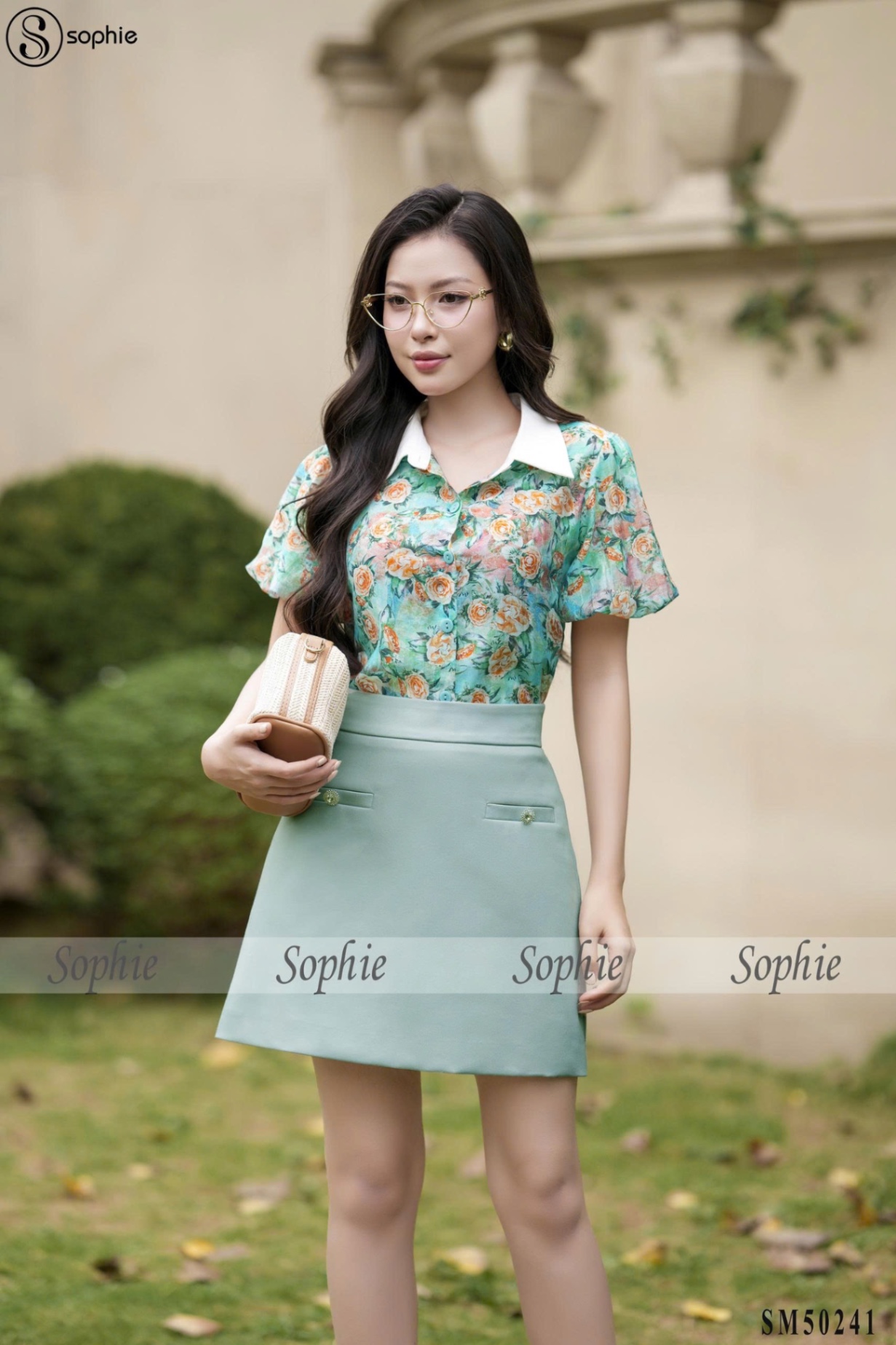 Sơ mi ISM50241 Hoa