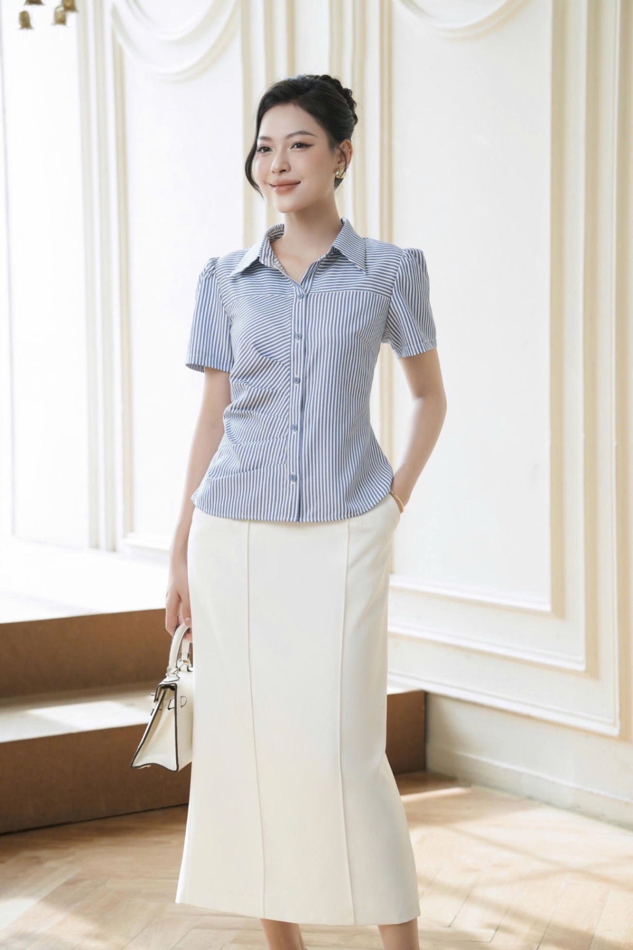 Sơ mi SSM50516 Kẻ