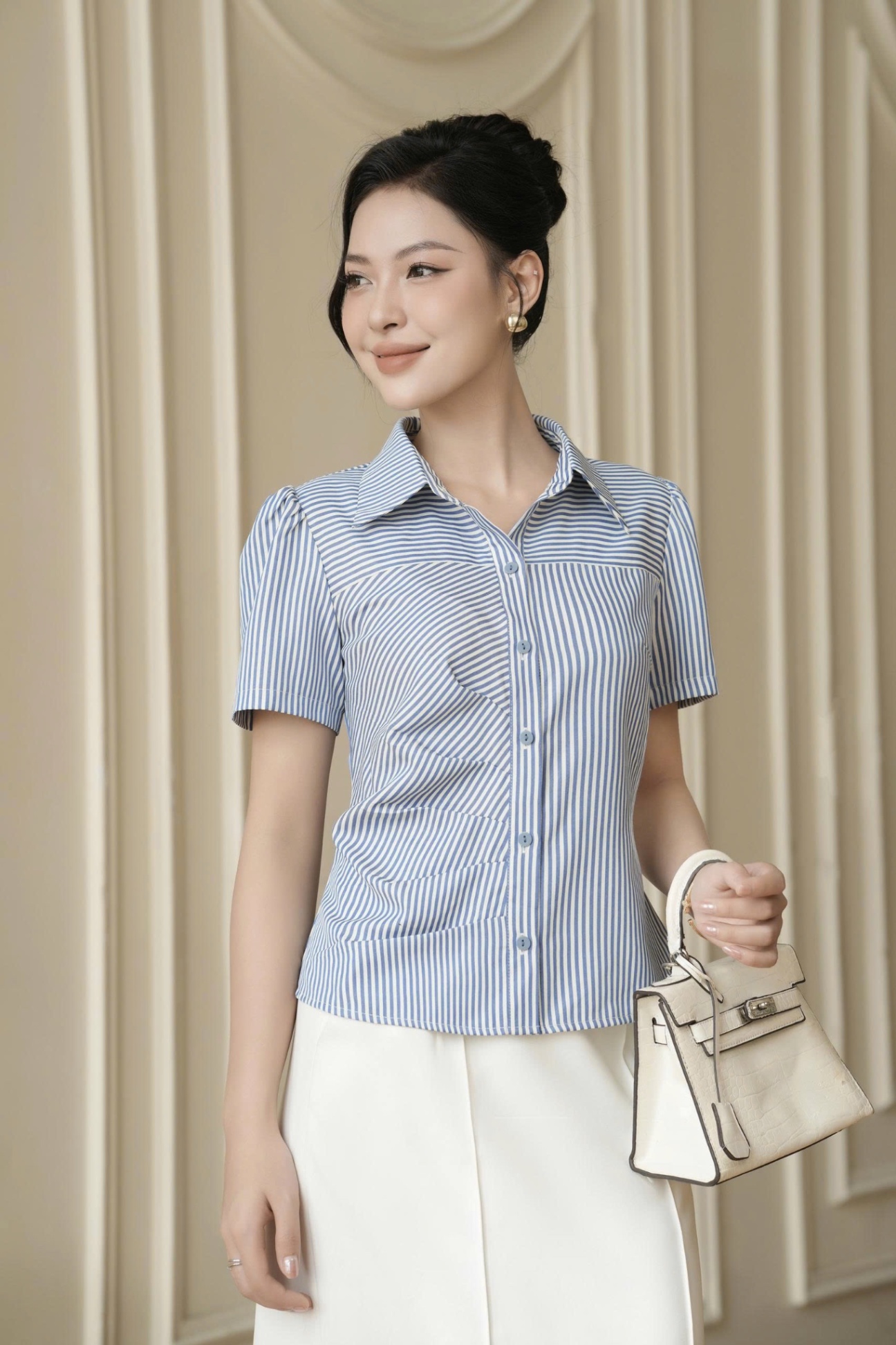 Sơ mi SSM50516 Kẻ