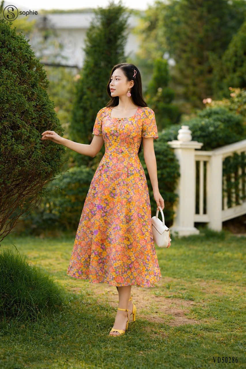 Váy đầm(Đ)_VD50286 Hoa