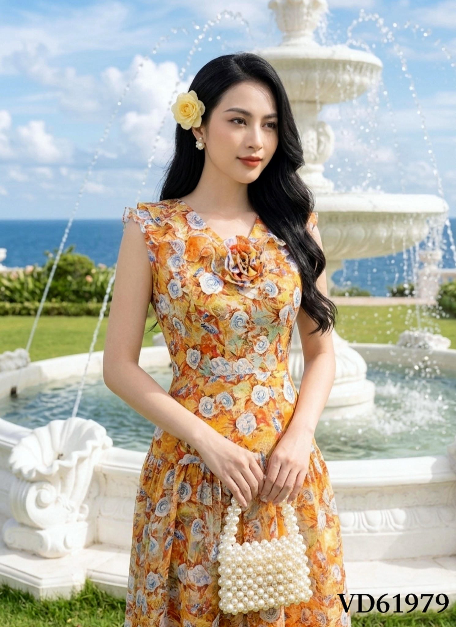 Váy đầm(Đ)_VD61979 Hoa