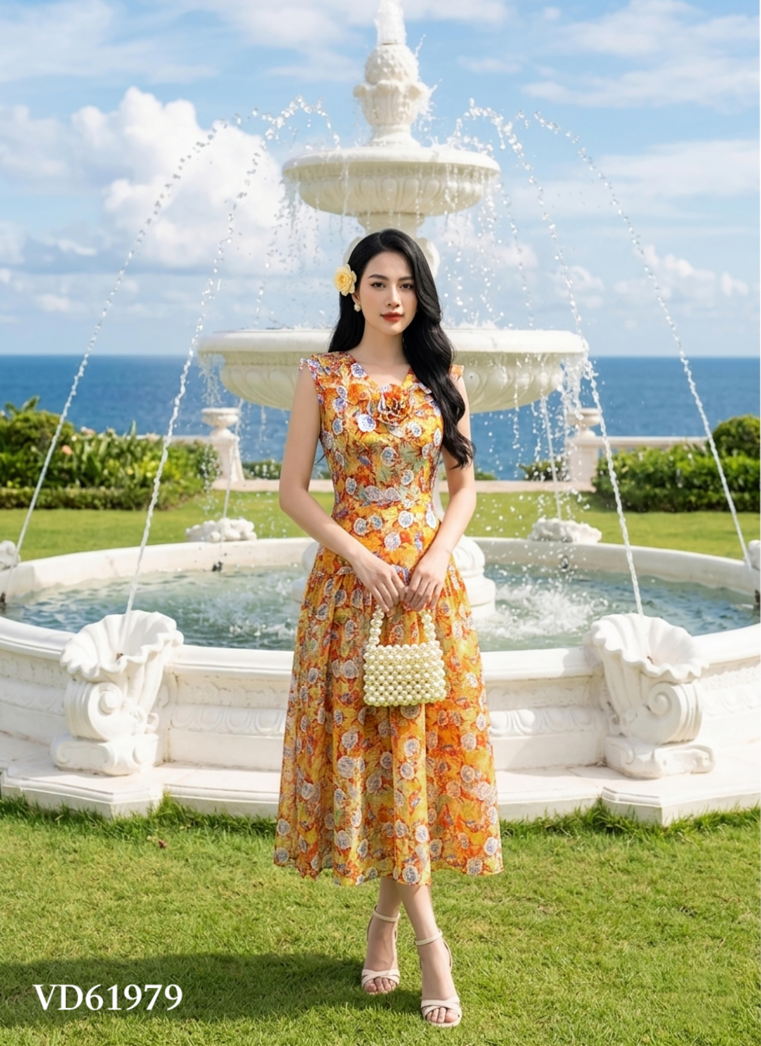 Váy đầm(Đ)_VD61979 Hoa