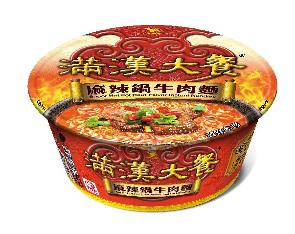 V403 Mì mãn hán bò hoàng đế 滿漢大餐麻辣鍋牛肉(碗麵)