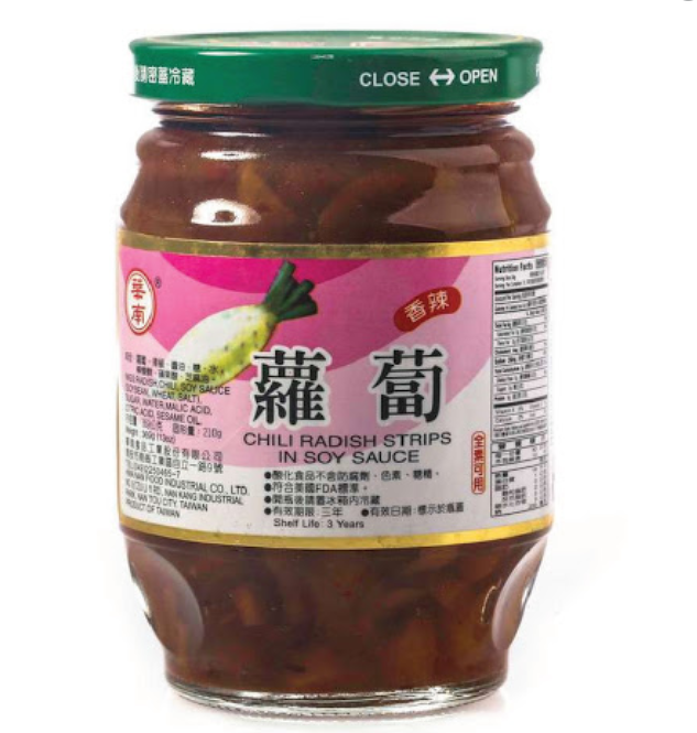 V117 Củ cải trắng ngâm 華南香辣蘿蔔 369g