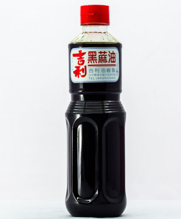 V208 Dầu mè đen Gily 吉利手工黑芝麻純胡麻油 600ml