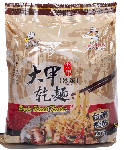 V315 Mì trộn sa trà DaJia 大甲乾麵-沙茶 4pcs