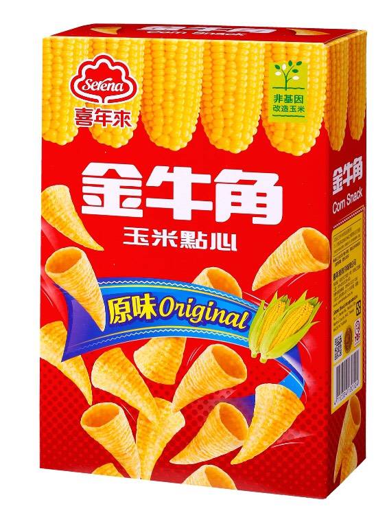 V540 Serena corn snack-nguyên vị 喜年來金牛角玉米點心-原味 60g