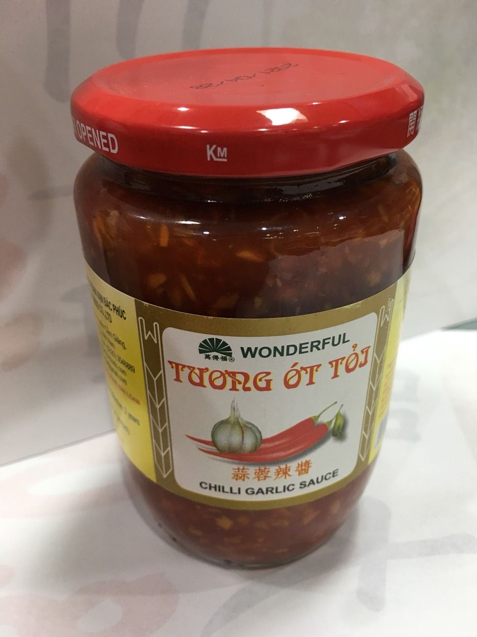 J607 Tương ớt tỏi WDF 萬得福蒜蓉辣醬 380g