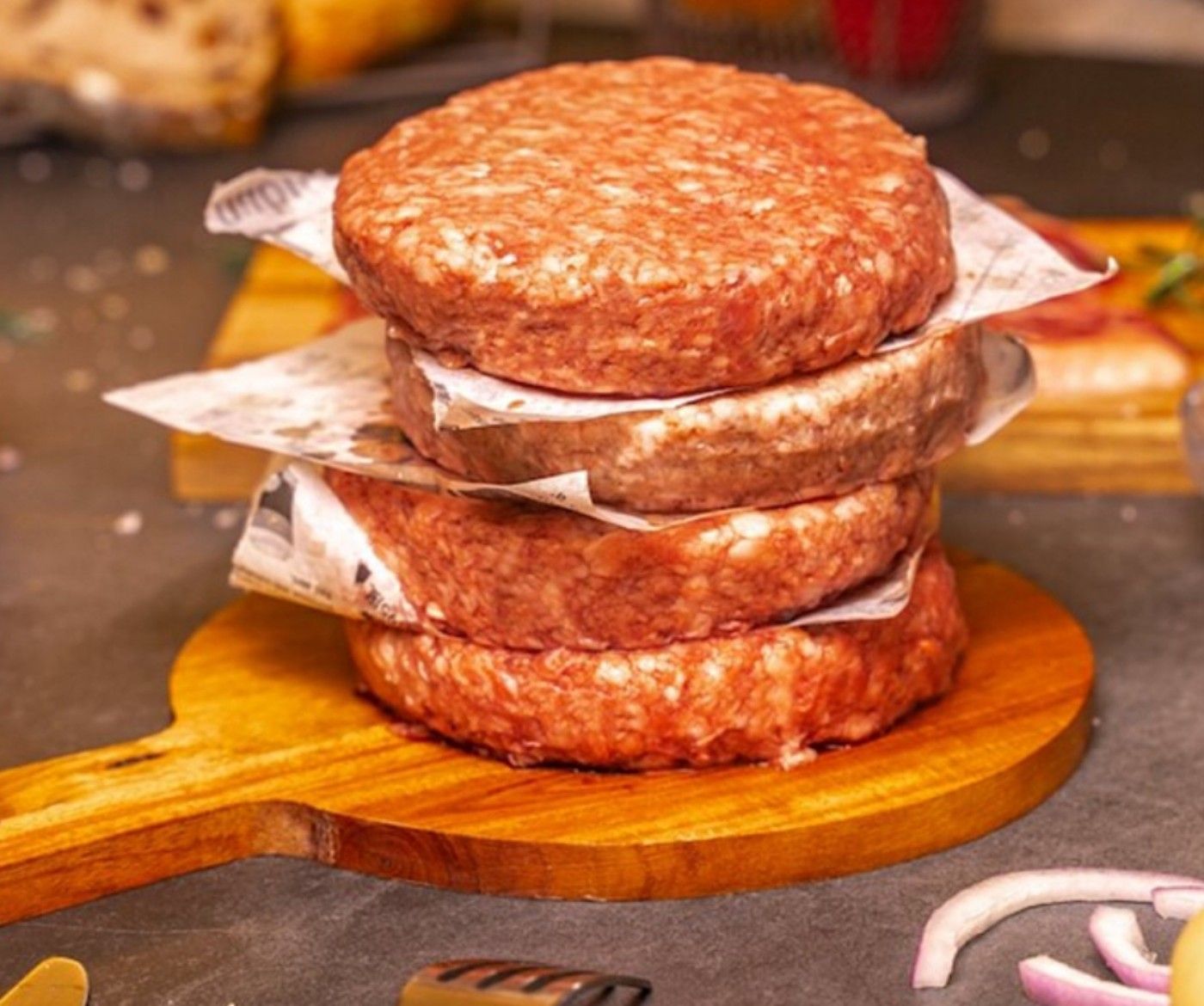 CB3031 Thịt burger bò 美式牛肉漢堡排 4pcs