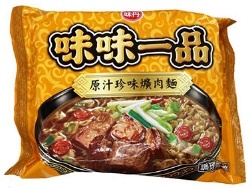 J2111 Mì vị thịt nướng (gói) VD 味味一品原汁珍味爌肉麵 185g*1