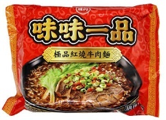 J2121 Mì bò nướng VD 味味一品紅燒牛肉麵 181g*1