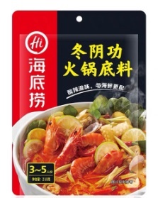 J024 Nước lẩu Tom Yam 海底撈冬陰功火鍋底料 210g