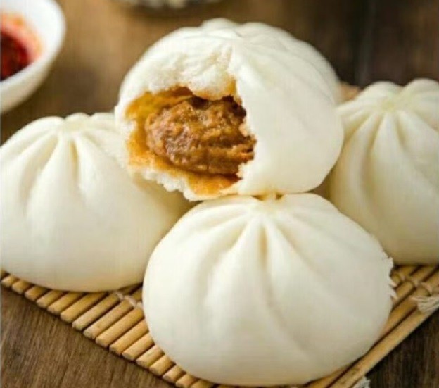 CB1017 Bánh bao thịt to 小胖妹手工大肉包 6pcs