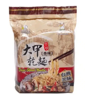 V318 Mì trộn cay DaJia 大甲乾麵-香辣 4pcs