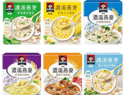 V8080 Súp ngũ cốc Quaker 桂格濃湯燕麥盒裝5入系列
