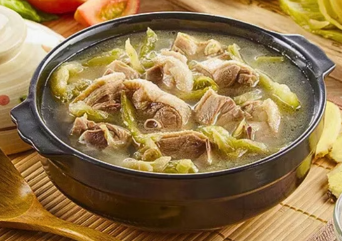 CB2009 Canh dưa chua vịt 古早味酸菜鴨肉湯