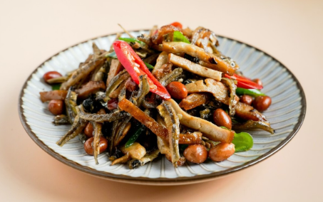 CB830 Đậu phụ khô xào cá và đậu phộng 花生丁香魚炒豆干 100g*2