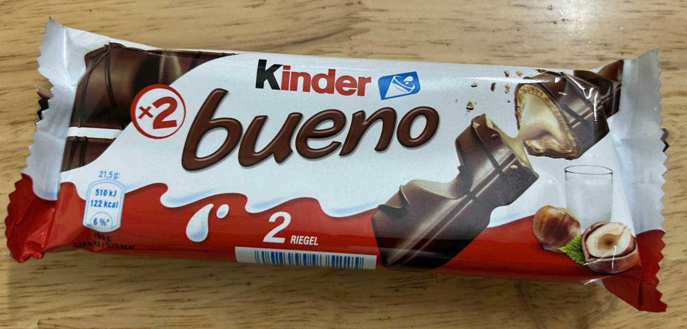 J901 Sôcôla Kinder Bueno 健達繽紛樂巧克力2條裝 43g (義大利進口)