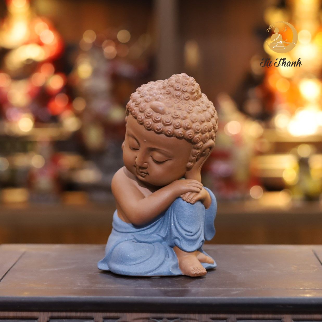 TƯỢNG PHẬT NGỒI NGỦ MINI GỐM TỬ SA CAO CẤP