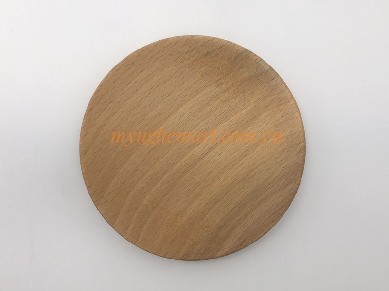 Lót Cốc Gỗ Beech (Phi 10cm)-LLG02