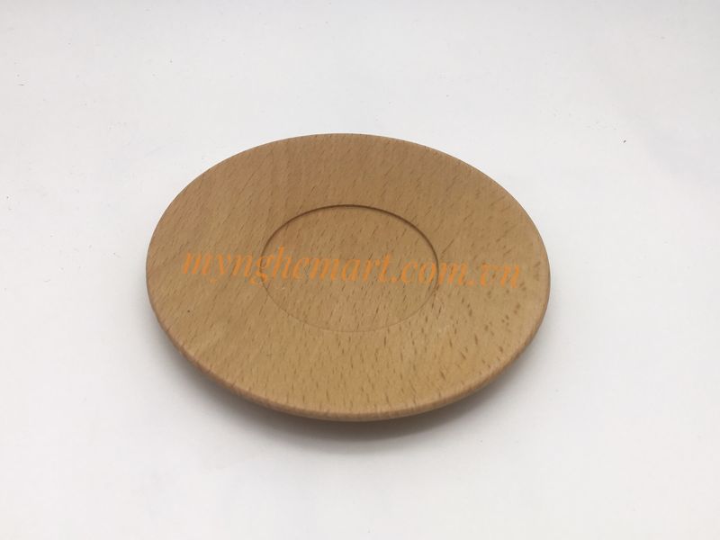 Lót Cốc Gỗ Beech (Phi 11cm)-LLG09