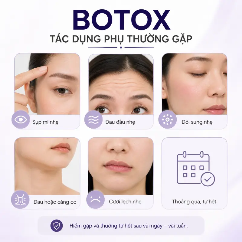 Những Tác Dụng Phụ Thường Gặp Của Botox: Cách Phòng Ngừa Từ Bác Sĩ