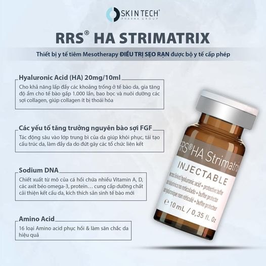 Tinh chất meso trị rạn da và sẹo RRS HA Strimatrix SkinTech 10ml
