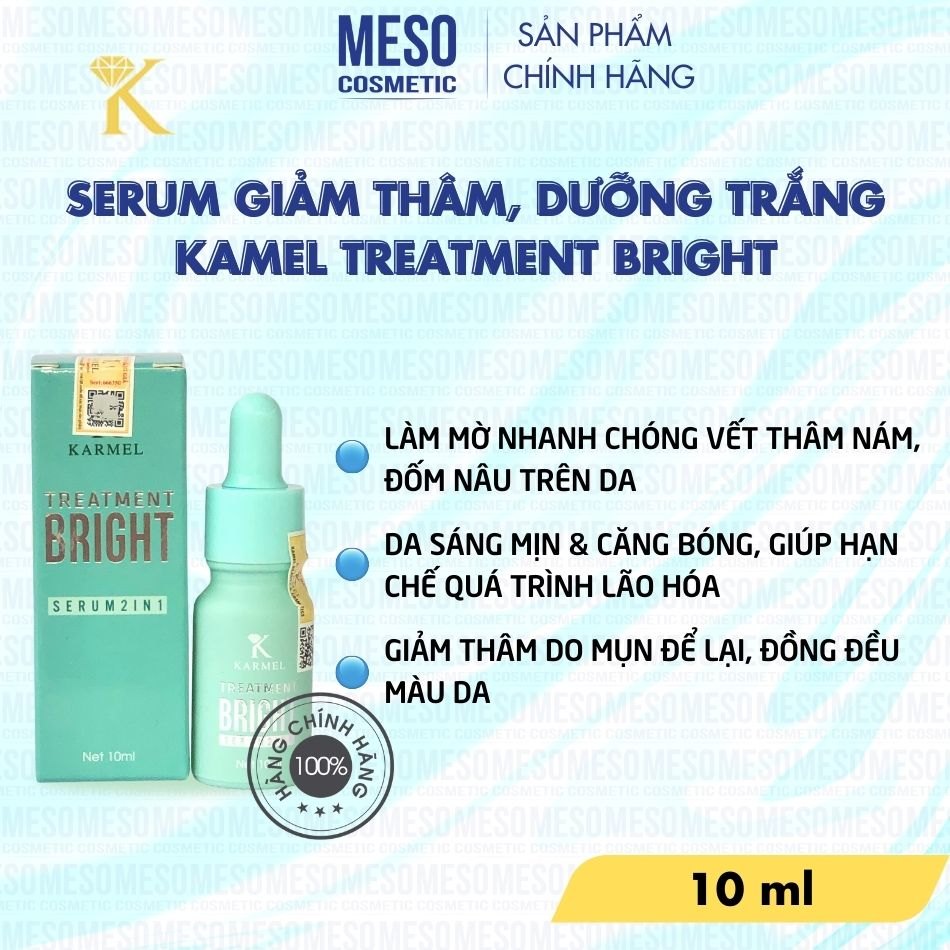 Serum sáng da Karmel 10ml mờ thâm mụn, nám, đốm nâu đều màu da