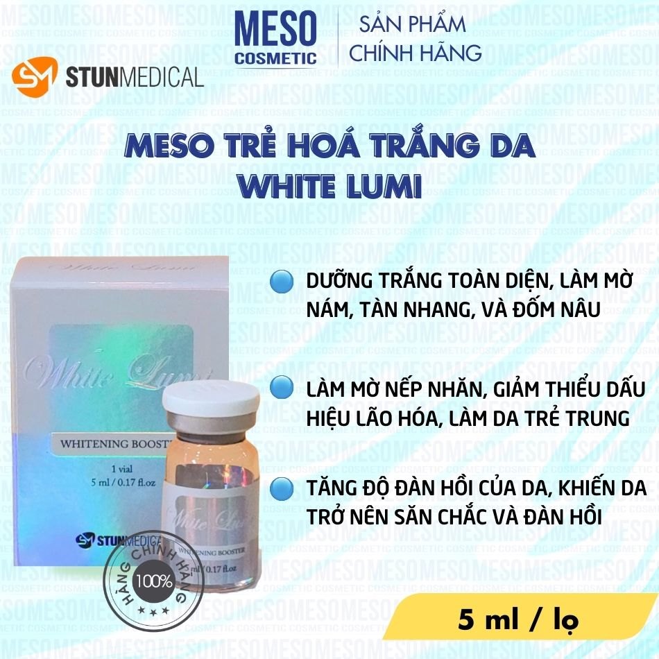 Meso trẻ hoá trắng da White Lumi 5ml