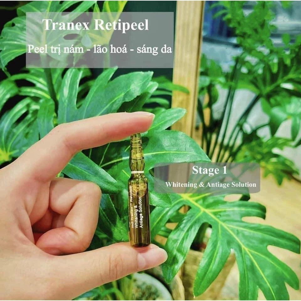 Bộ peel thay da sinh học mờ nám, sáng da, chống lão hóa Md:ceuticals Md:Tranex Retipeel