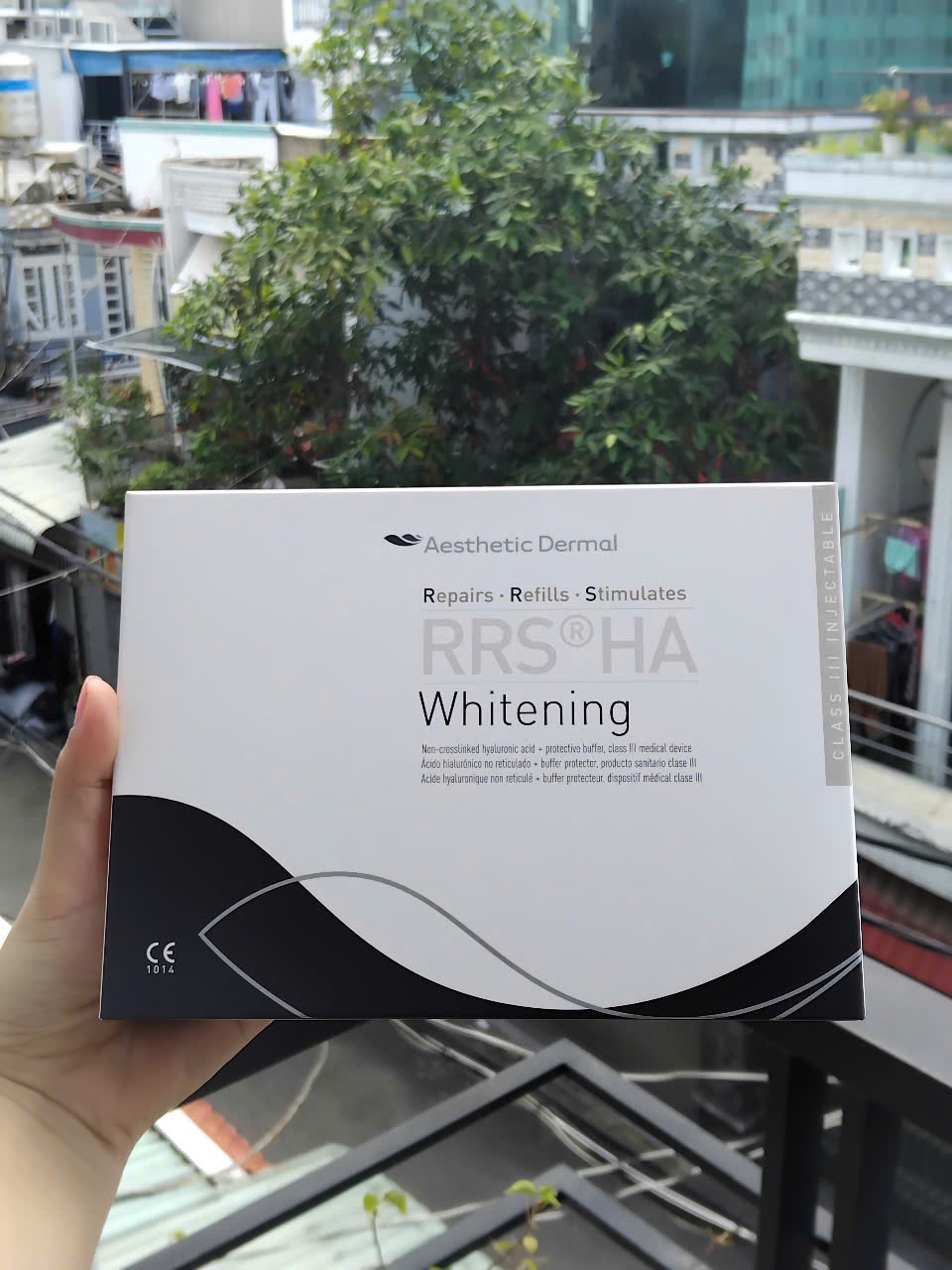 Tinh chất meso trắng sáng da, mờ thâm nám RRS® HA Whitening SkinTech 3ml