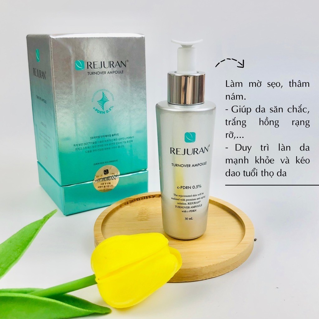 Tinh chất serum trẻ hóa, căng bóng và trắng da Rejuran Healer Turnover Ampoule 30ml