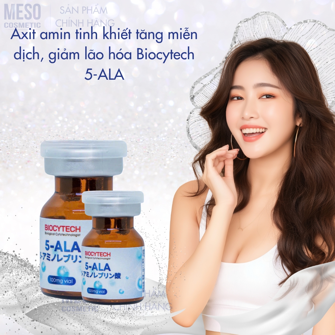 Axit amin tinh khiết tăng miễn dịch, giảm lão hóa Biocytech 5-ALA