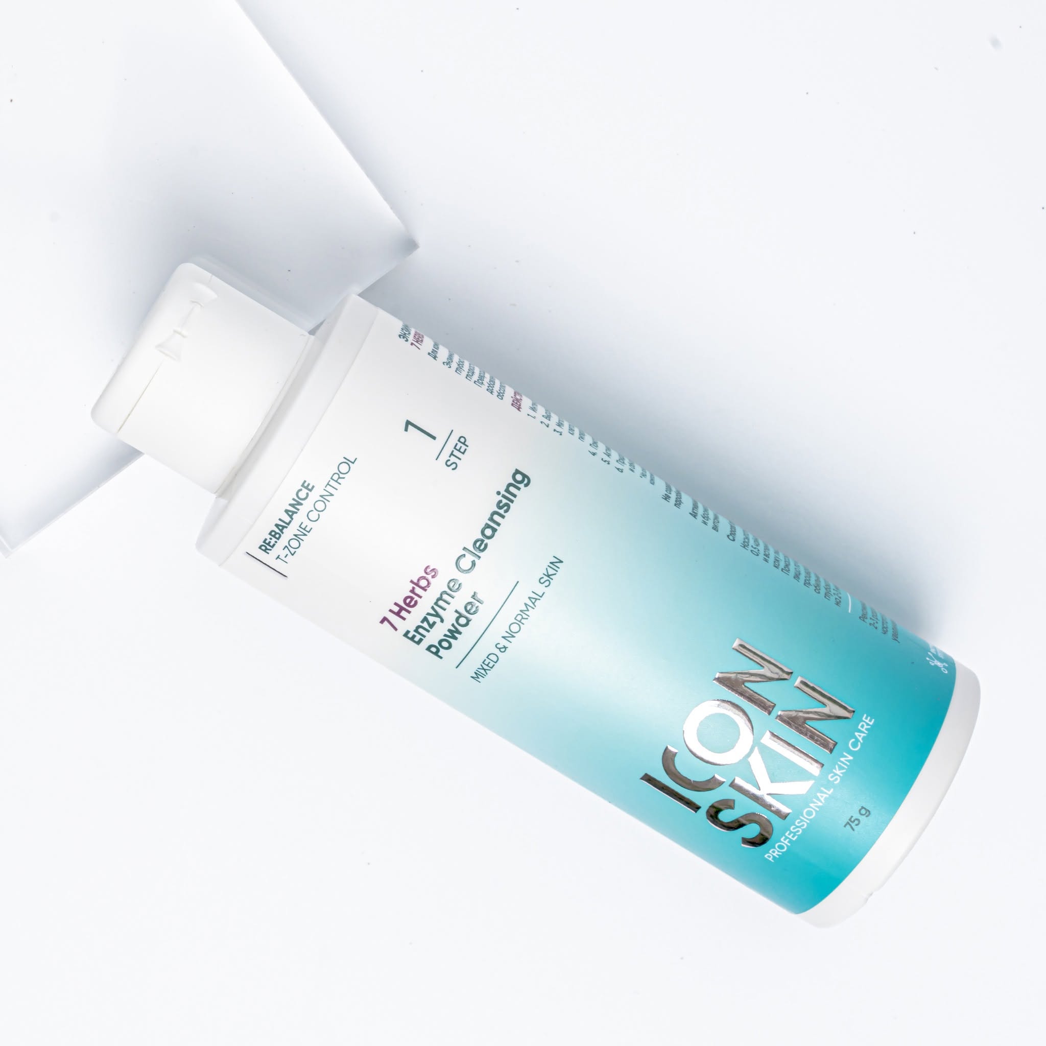 Bột tẩy da chết cho da dầu da, hỗn hợp Icon Skin 7 Herbs Enzyme Cleansing Powder